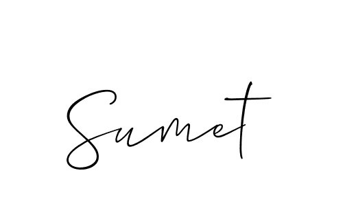 Make a short Sumet signature style. Manage your documents anywhere anytime using Allison_Script. Create and add eSignatures, submit forms, share and send files easily. Sumet signature style 2 images and pictures png