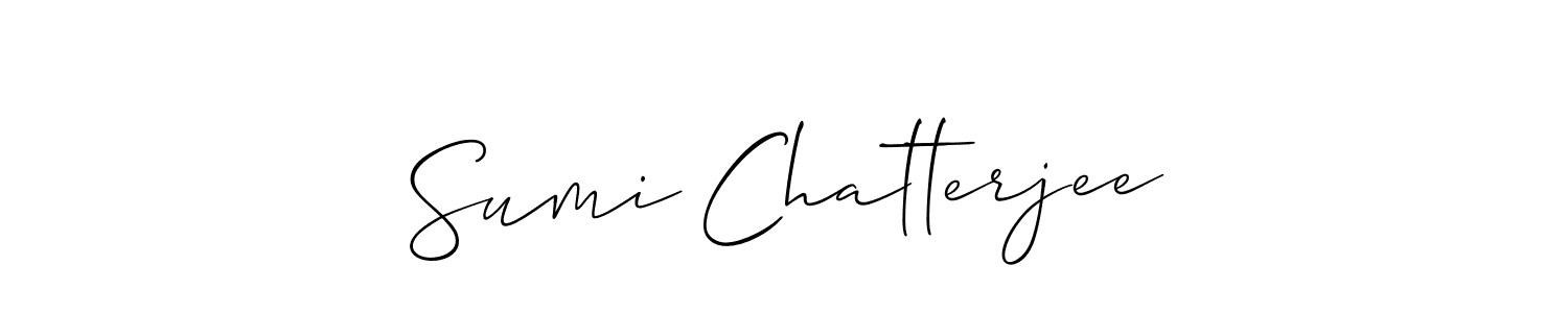 It looks lik you need a new signature style for name Sumi Chatterjee. Design unique handwritten (Allison_Script) signature with our free signature maker in just a few clicks. Sumi Chatterjee signature style 2 images and pictures png