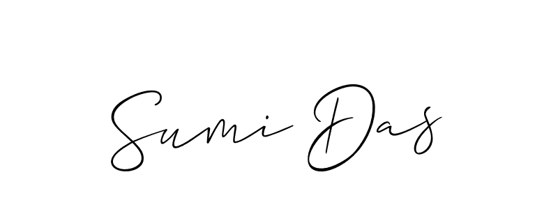 Also we have Sumi Das name is the best signature style. Create professional handwritten signature collection using Allison_Script autograph style. Sumi Das signature style 2 images and pictures png