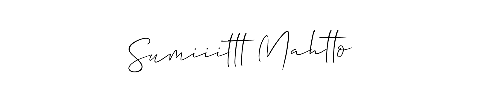 Sumiiittt Mahtto stylish signature style. Best Handwritten Sign (Allison_Script) for my name. Handwritten Signature Collection Ideas for my name Sumiiittt Mahtto. Sumiiittt Mahtto signature style 2 images and pictures png