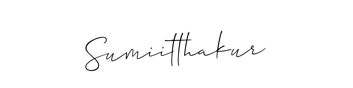 How to make Sumiitthakur signature? Allison_Script is a professional autograph style. Create handwritten signature for Sumiitthakur name. Sumiitthakur signature style 2 images and pictures png