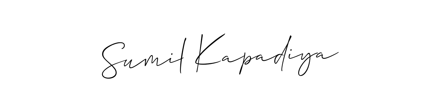 Best and Professional Signature Style for Sumil Kapadiya. Allison_Script Best Signature Style Collection. Sumil Kapadiya signature style 2 images and pictures png