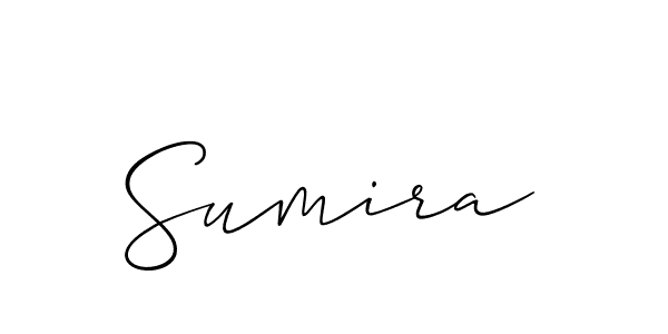 Sumira stylish signature style. Best Handwritten Sign (Allison_Script) for my name. Handwritten Signature Collection Ideas for my name Sumira. Sumira signature style 2 images and pictures png