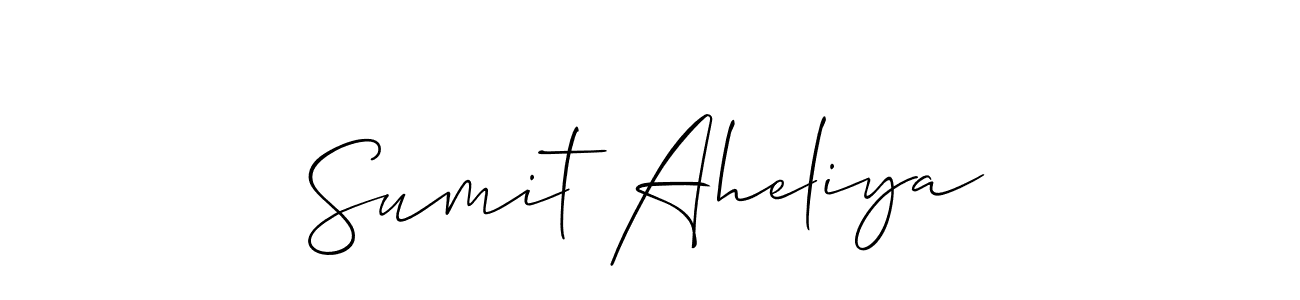 It looks lik you need a new signature style for name Sumit Aheliya. Design unique handwritten (Allison_Script) signature with our free signature maker in just a few clicks. Sumit Aheliya signature style 2 images and pictures png