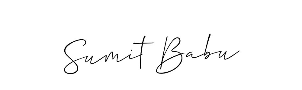 Best and Professional Signature Style for Sumit Babu. Allison_Script Best Signature Style Collection. Sumit Babu signature style 2 images and pictures png