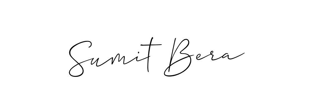 Also we have Sumit Bera name is the best signature style. Create professional handwritten signature collection using Allison_Script autograph style. Sumit Bera signature style 2 images and pictures png