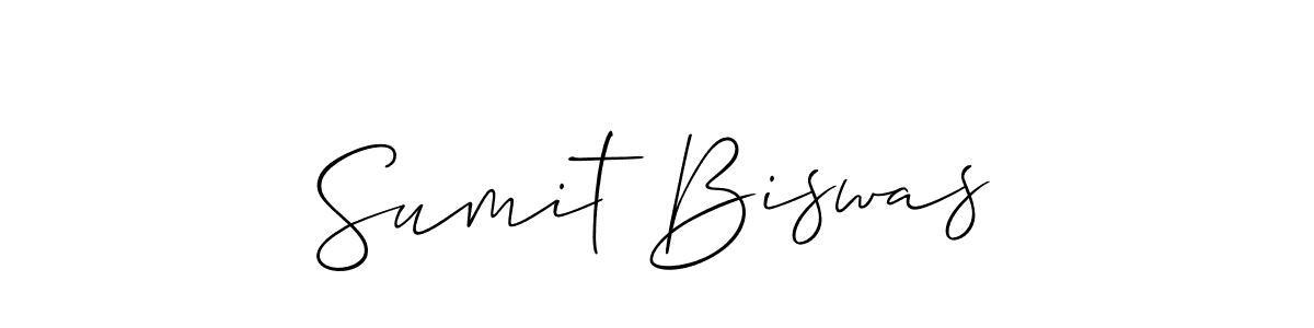Make a beautiful signature design for name Sumit Biswas. With this signature (Allison_Script) style, you can create a handwritten signature for free. Sumit Biswas signature style 2 images and pictures png