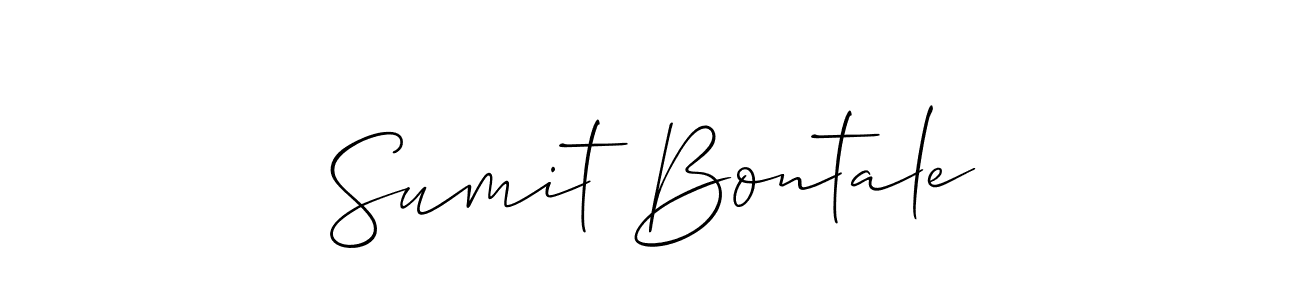 You should practise on your own different ways (Allison_Script) to write your name (Sumit Bontale) in signature. don't let someone else do it for you. Sumit Bontale signature style 2 images and pictures png