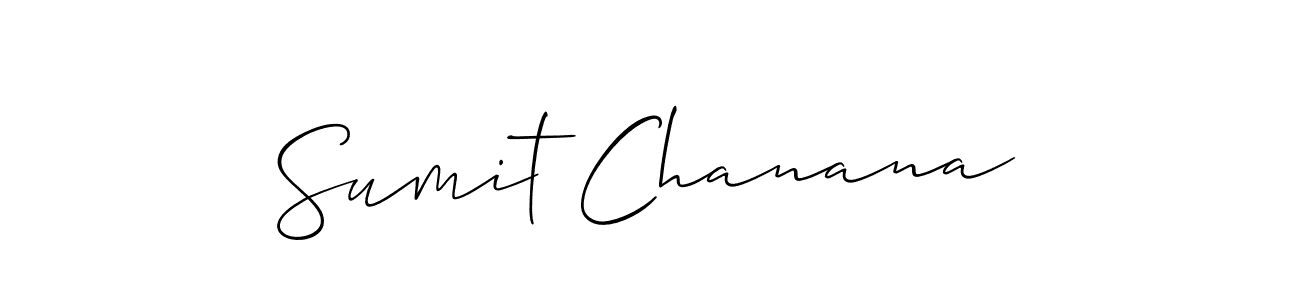 It looks lik you need a new signature style for name Sumit Chanana. Design unique handwritten (Allison_Script) signature with our free signature maker in just a few clicks. Sumit Chanana signature style 2 images and pictures png