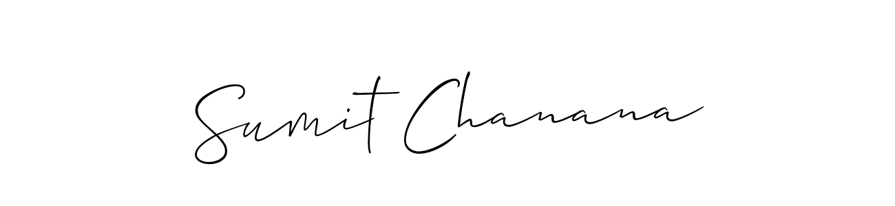 It looks lik you need a new signature style for name Sumit Chanana. Design unique handwritten (Allison_Script) signature with our free signature maker in just a few clicks. Sumit Chanana signature style 2 images and pictures png