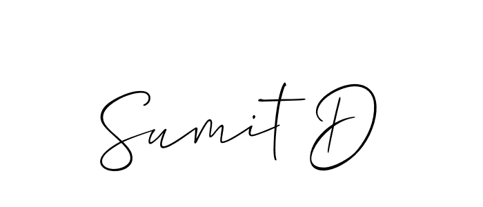 Best and Professional Signature Style for Sumit D. Allison_Script Best Signature Style Collection. Sumit D signature style 2 images and pictures png