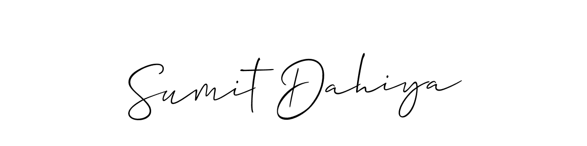 Sumit Dahiya stylish signature style. Best Handwritten Sign (Allison_Script) for my name. Handwritten Signature Collection Ideas for my name Sumit Dahiya. Sumit Dahiya signature style 2 images and pictures png
