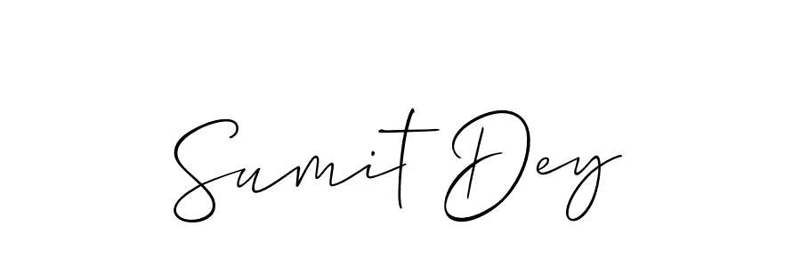 Design your own signature with our free online signature maker. With this signature software, you can create a handwritten (Allison_Script) signature for name Sumit Dey. Sumit Dey signature style 2 images and pictures png