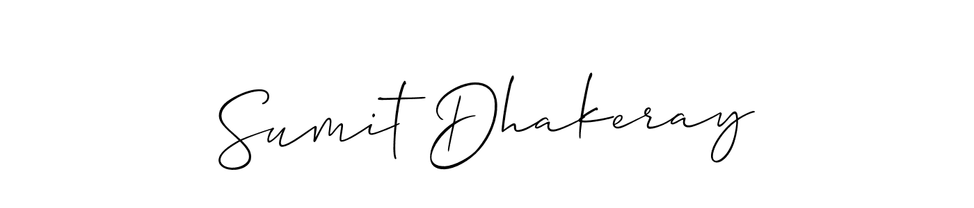 Create a beautiful signature design for name Sumit Dhakeray. With this signature (Allison_Script) fonts, you can make a handwritten signature for free. Sumit Dhakeray signature style 2 images and pictures png