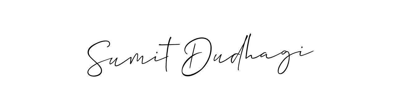 How to make Sumit Dudhagi name signature. Use Allison_Script style for creating short signs online. This is the latest handwritten sign. Sumit Dudhagi signature style 2 images and pictures png