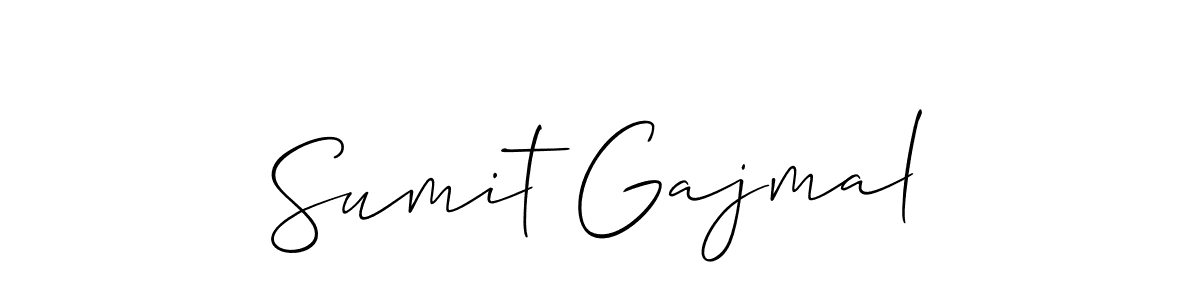 Use a signature maker to create a handwritten signature online. With this signature software, you can design (Allison_Script) your own signature for name Sumit Gajmal. Sumit Gajmal signature style 2 images and pictures png