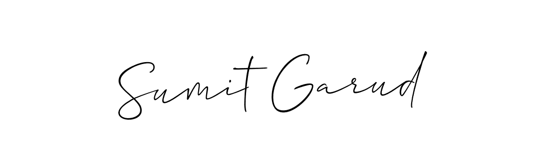 Also we have Sumit Garud name is the best signature style. Create professional handwritten signature collection using Allison_Script autograph style. Sumit Garud signature style 2 images and pictures png