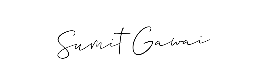 The best way (Allison_Script) to make a short signature is to pick only two or three words in your name. The name Sumit Gawai include a total of six letters. For converting this name. Sumit Gawai signature style 2 images and pictures png