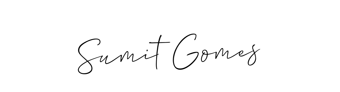 Best and Professional Signature Style for Sumit Gomes. Allison_Script Best Signature Style Collection. Sumit Gomes signature style 2 images and pictures png