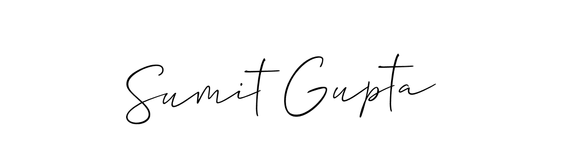 Make a beautiful signature design for name Sumit Gupta. With this signature (Allison_Script) style, you can create a handwritten signature for free. Sumit Gupta signature style 2 images and pictures png