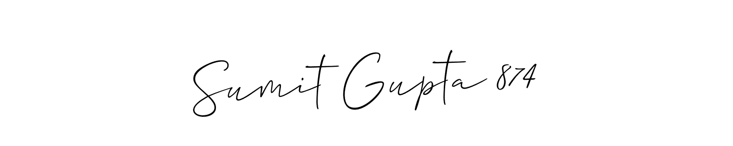 Also we have Sumit Gupta 874 name is the best signature style. Create professional handwritten signature collection using Allison_Script autograph style. Sumit Gupta 874 signature style 2 images and pictures png