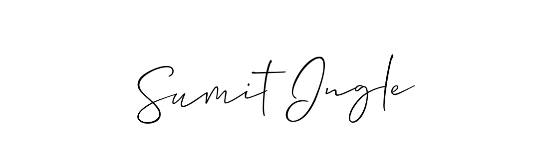 How to make Sumit Ingle name signature. Use Allison_Script style for creating short signs online. This is the latest handwritten sign. Sumit Ingle signature style 2 images and pictures png