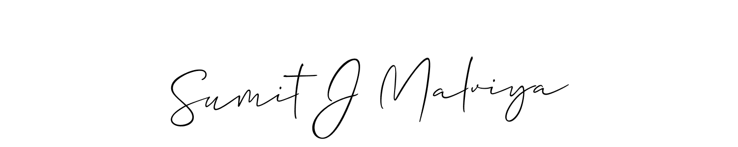 Make a beautiful signature design for name Sumit J Malviya. Use this online signature maker to create a handwritten signature for free. Sumit J Malviya signature style 2 images and pictures png