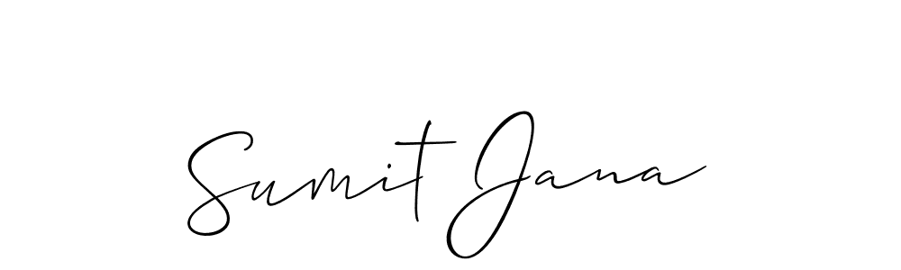 You should practise on your own different ways (Allison_Script) to write your name (Sumit Jana) in signature. don't let someone else do it for you. Sumit Jana signature style 2 images and pictures png