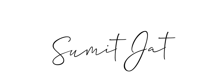 How to make Sumit Jat signature? Allison_Script is a professional autograph style. Create handwritten signature for Sumit Jat name. Sumit Jat signature style 2 images and pictures png