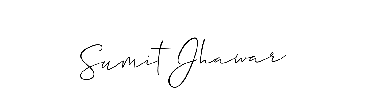 Allison_Script is a professional signature style that is perfect for those who want to add a touch of class to their signature. It is also a great choice for those who want to make their signature more unique. Get Sumit Jhawar name to fancy signature for free. Sumit Jhawar signature style 2 images and pictures png