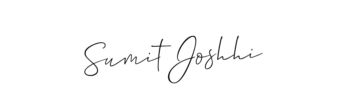 Create a beautiful signature design for name Sumit Joshhi. With this signature (Allison_Script) fonts, you can make a handwritten signature for free. Sumit Joshhi signature style 2 images and pictures png