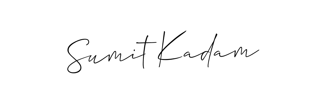 Also You can easily find your signature by using the search form. We will create Sumit Kadam name handwritten signature images for you free of cost using Allison_Script sign style. Sumit Kadam signature style 2 images and pictures png