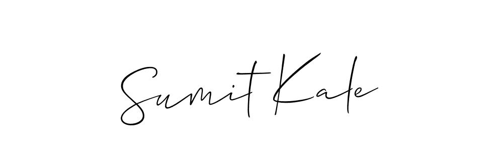 How to make Sumit Kale signature? Allison_Script is a professional autograph style. Create handwritten signature for Sumit Kale name. Sumit Kale signature style 2 images and pictures png