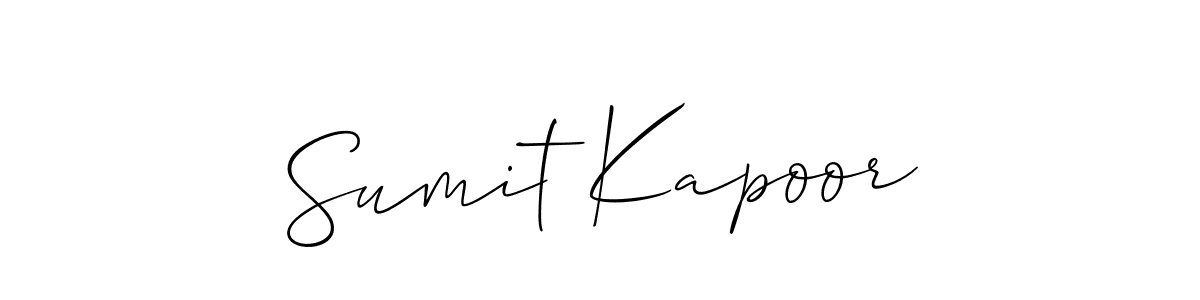 Sumit Kapoor stylish signature style. Best Handwritten Sign (Allison_Script) for my name. Handwritten Signature Collection Ideas for my name Sumit Kapoor. Sumit Kapoor signature style 2 images and pictures png