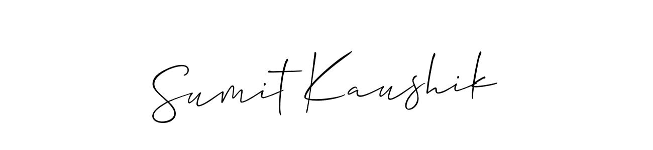 Allison_Script is a professional signature style that is perfect for those who want to add a touch of class to their signature. It is also a great choice for those who want to make their signature more unique. Get Sumit Kaushik name to fancy signature for free. Sumit Kaushik signature style 2 images and pictures png