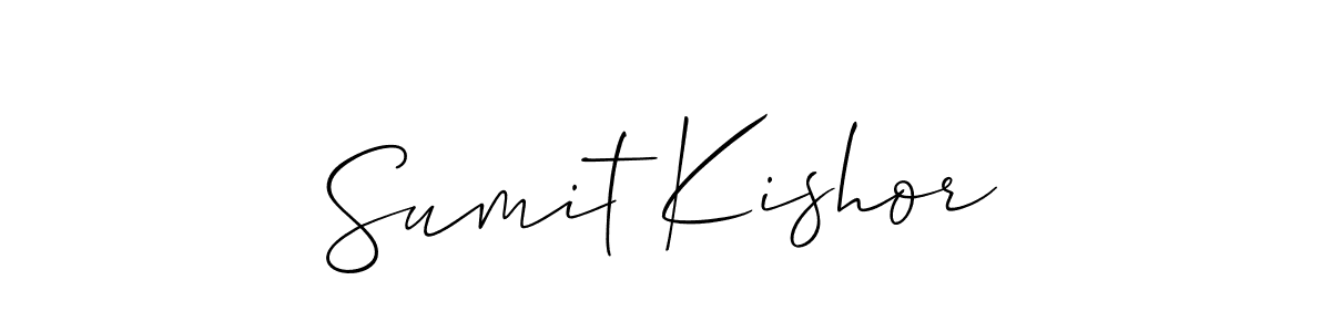 How to make Sumit Kishor signature? Allison_Script is a professional autograph style. Create handwritten signature for Sumit Kishor name. Sumit Kishor signature style 2 images and pictures png