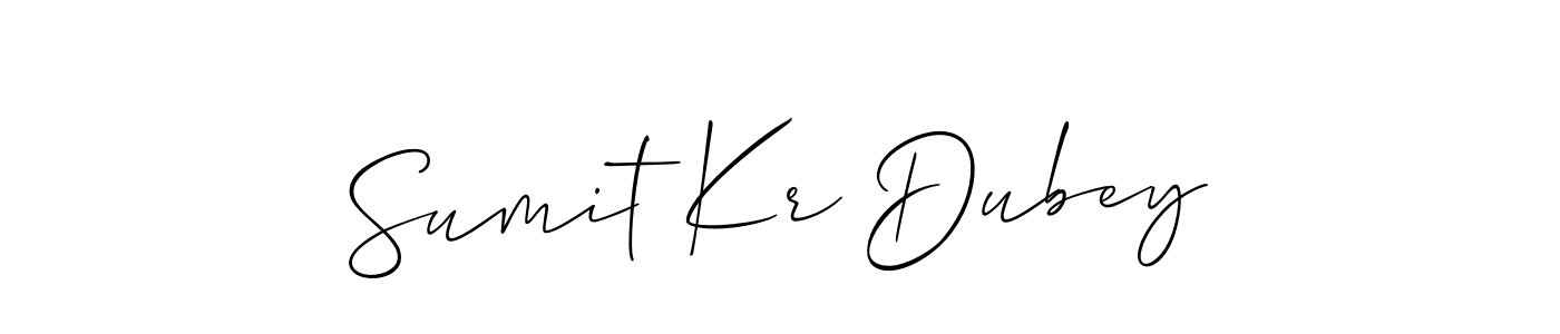 if you are searching for the best signature style for your name Sumit Kr Dubey. so please give up your signature search. here we have designed multiple signature styles  using Allison_Script. Sumit Kr Dubey signature style 2 images and pictures png
