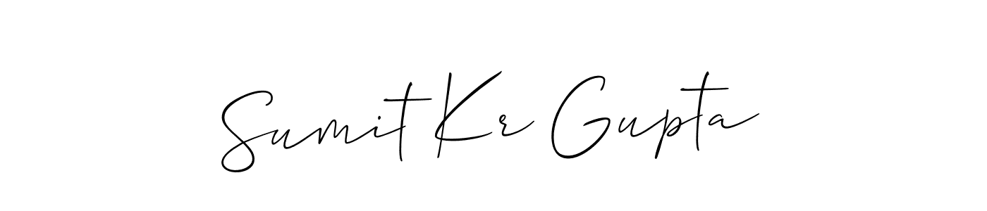 You should practise on your own different ways (Allison_Script) to write your name (Sumit Kr Gupta) in signature. don't let someone else do it for you. Sumit Kr Gupta signature style 2 images and pictures png