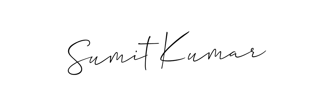 How to make Sumit Kumar signature? Allison_Script is a professional autograph style. Create handwritten signature for Sumit Kumar name. Sumit Kumar signature style 2 images and pictures png