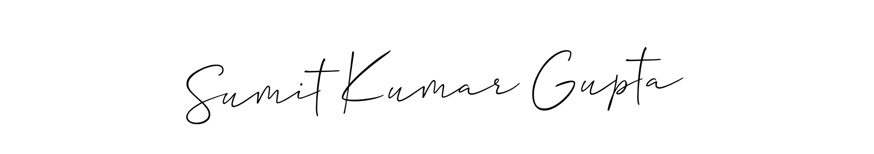 Make a short Sumit Kumar Gupta signature style. Manage your documents anywhere anytime using Allison_Script. Create and add eSignatures, submit forms, share and send files easily. Sumit Kumar Gupta signature style 2 images and pictures png