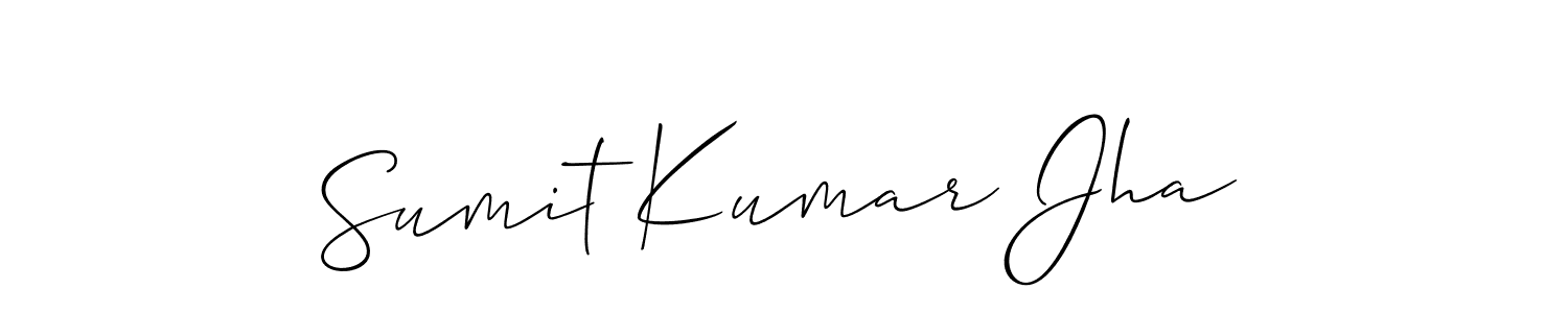 if you are searching for the best signature style for your name Sumit Kumar Jha. so please give up your signature search. here we have designed multiple signature styles  using Allison_Script. Sumit Kumar Jha signature style 2 images and pictures png