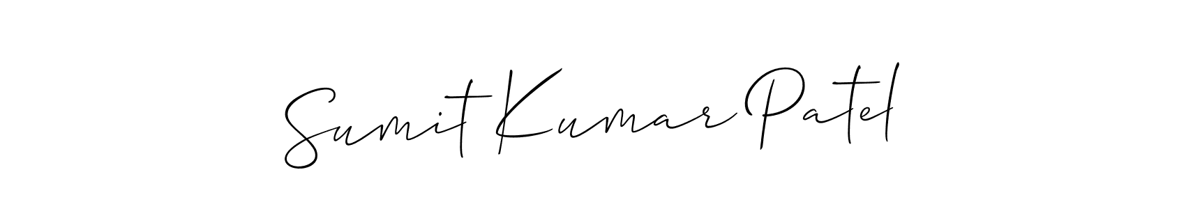 How to make Sumit Kumar Patel signature? Allison_Script is a professional autograph style. Create handwritten signature for Sumit Kumar Patel name. Sumit Kumar Patel signature style 2 images and pictures png