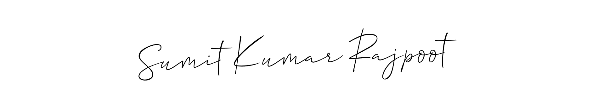 How to make Sumit Kumar Rajpoot name signature. Use Allison_Script style for creating short signs online. This is the latest handwritten sign. Sumit Kumar Rajpoot signature style 2 images and pictures png