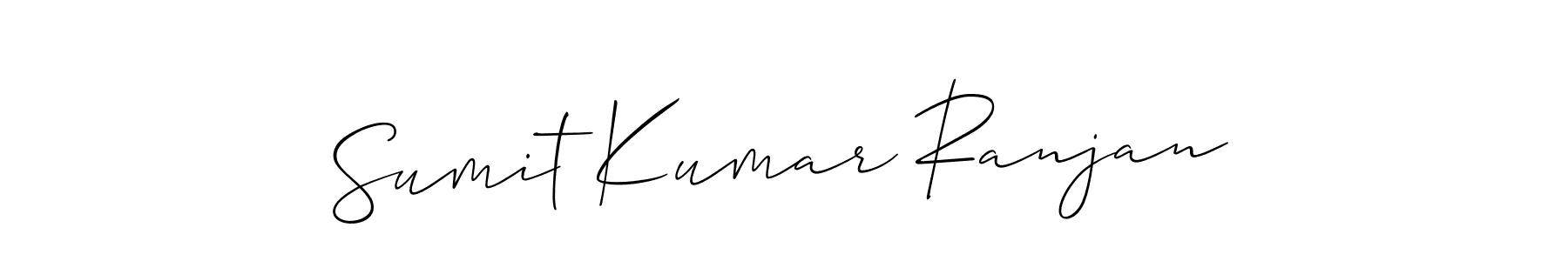 You should practise on your own different ways (Allison_Script) to write your name (Sumit Kumar Ranjan) in signature. don't let someone else do it for you. Sumit Kumar Ranjan signature style 2 images and pictures png