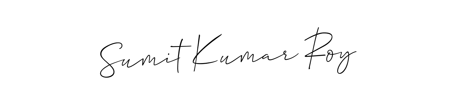 You should practise on your own different ways (Allison_Script) to write your name (Sumit Kumar Roy) in signature. don't let someone else do it for you. Sumit Kumar Roy signature style 2 images and pictures png