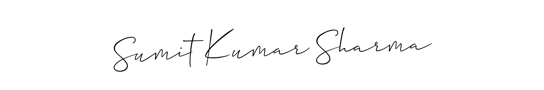 How to make Sumit Kumar Sharma signature? Allison_Script is a professional autograph style. Create handwritten signature for Sumit Kumar Sharma name. Sumit Kumar Sharma signature style 2 images and pictures png