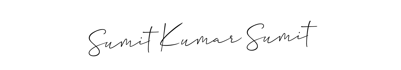 Similarly Allison_Script is the best handwritten signature design. Signature creator online .You can use it as an online autograph creator for name Sumit Kumar Sumit. Sumit Kumar Sumit signature style 2 images and pictures png
