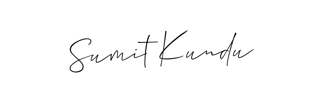 Design your own signature with our free online signature maker. With this signature software, you can create a handwritten (Allison_Script) signature for name Sumit Kundu. Sumit Kundu signature style 2 images and pictures png