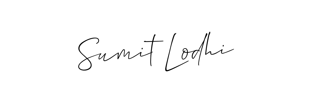 Sumit Lodhi stylish signature style. Best Handwritten Sign (Allison_Script) for my name. Handwritten Signature Collection Ideas for my name Sumit Lodhi. Sumit Lodhi signature style 2 images and pictures png