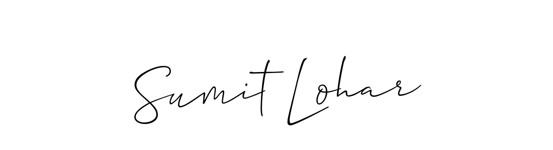 How to make Sumit Lohar name signature. Use Allison_Script style for creating short signs online. This is the latest handwritten sign. Sumit Lohar signature style 2 images and pictures png